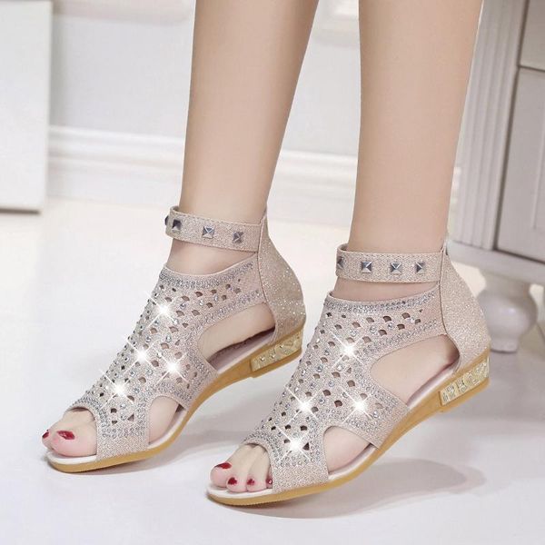summer women flat ankle strap sandals womens buckle beach shoes ladies crystal bling fashion fish mouth hollow roma shoes #5.28, Black
summer women flat ankle strap sandals womens buckle beach shoes ladies crystal bling fashion fish mouth hollow roma shoes #5.28, Black