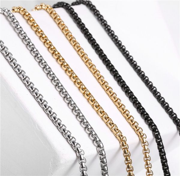 4mm square pearl necklace stainless steel square chain mens jewelry wearing chain (no pendant, Silver
4mm square pearl necklace stainless steel square chain mens jewelry wearing chain (no pendant, Silver