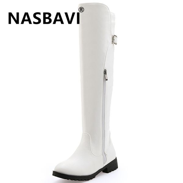 nasbavi 2020 new pu leather women long boots riding casual belt buckle zipper autumn winter thigh high loose bare boots, Black
nasbavi 2020 new pu leather women long boots riding casual belt buckle zipper autumn winter thigh high loose bare boots, Black