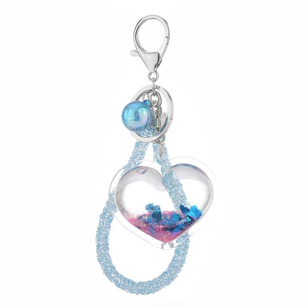 9 colors fashion sequins heart keychain for women pendant transparent quicksand sequin key chain pu rope lover car keychain girl, Silver
9 colors fashion sequins heart keychain for women pendant transparent quicksand sequin key chain pu rope lover car keychain girl, Silver