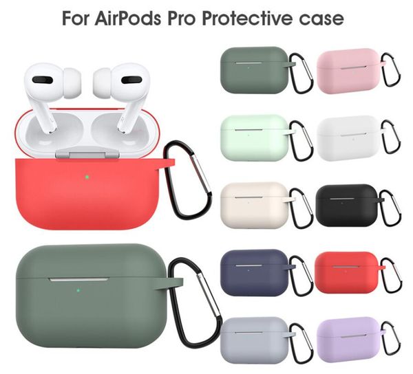dhl 100pcs thick liquid silicone case waterproof for apple airpods pro with metal buckle 12 colors optional earpbuds case
dhl 100pcs thick liquid silicone case waterproof for apple airpods pro with metal buckle 12 colors optional earpbuds case