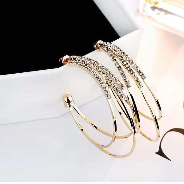 2020 personality type c pendientes jewelry bijoux fashion s925 silver needle golden rhinestone circle hoop earrings for women, Golden;silver
2020 personality type c pendientes jewelry bijoux fashion s925 silver needle golden rhinestone circle hoop earrings for women, Golden;silver