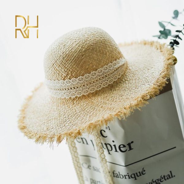 natural raffia straw hat summer fresh beach vacation handmade lace stripe sunshade round female girls holiday diy sun hat, Blue;gray
natural raffia straw hat summer fresh beach vacation handmade lace stripe sunshade round female girls holiday diy sun hat, Blue;gray