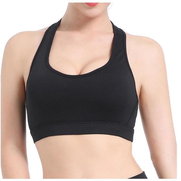 female yoga running bra women pure color halter hollow out without steel ring sports underwear sujetador yoga mujer t@, White;black
female yoga running bra women pure color halter hollow out without steel ring sports underwear sujetador yoga mujer t@, White;black