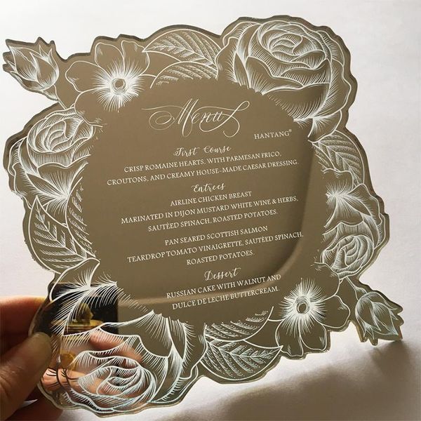 greeting cards 20pieces per lot 180x180mm engraved letters floral golden mirror/silver mirror acrylic wedding menu
greeting cards 20pieces per lot 180x180mm engraved letters floral golden mirror/silver mirror acrylic wedding menu