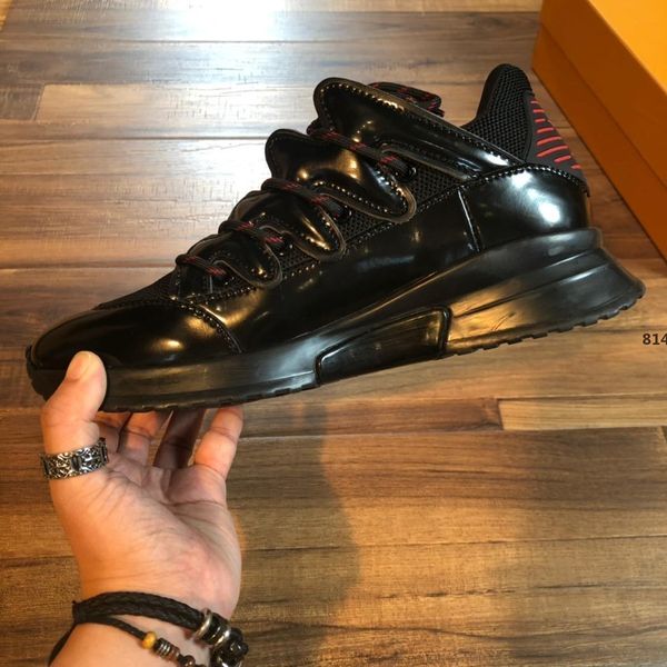 luxury designer 814 2019 men sneakers fashion white luxury design leather platform shoes flat casual party weddin, Black
luxury designer 814 2019 men sneakers fashion white luxury design leather platform shoes flat casual party weddin, Black