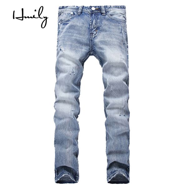men's jeans hmily deinm mens brand clothing cotton straight pants smart casual male, Blue
men's jeans hmily deinm mens brand clothing cotton straight pants smart casual male, Blue