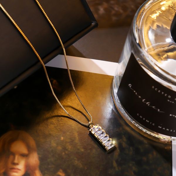 korean exquisite simple geometric rectangular zircon pendant necklace fashion women girl clavicle chain jewelry accessories, Silver
korean exquisite simple geometric rectangular zircon pendant necklace fashion women girl clavicle chain jewelry accessories, Silver