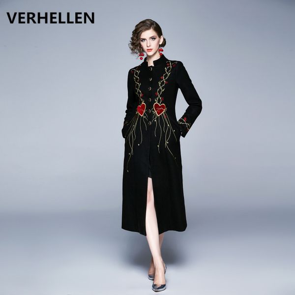 verhellen luxury designer runway woolen coat 2020 winter fashion women heart flower embroidery thicker warm coats, Black
verhellen luxury designer runway woolen coat 2020 winter fashion women heart flower embroidery thicker warm coats, Black