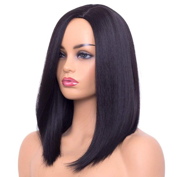 short bob lace wig 13*4 lace front wig brazilian remy human hair wig 150% straight pre plucked with baby hair, Black
short bob lace wig 13*4 lace front wig brazilian remy human hair wig 150% straight pre plucked with baby hair, Black