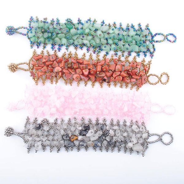 new fashion stone beads chip aventurine amethysts flourite multicolor shell weave adjustable stretch bracelet 6.5-7" ibk301, Golden;silver
new fashion stone beads chip aventurine amethysts flourite multicolor shell weave adjustable stretch bracelet 6.5-7" ibk301, Golden;silver