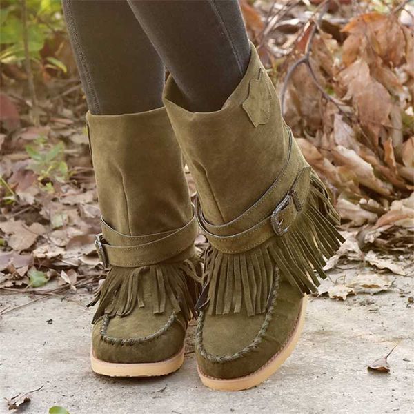 new winter women's boots fashion tassel buckle women flat boots 2020 mid-calf warm women snow square-toe zapatos de mujer, Black
new winter women's boots fashion tassel buckle women flat boots 2020 mid-calf warm women snow square-toe zapatos de mujer, Black