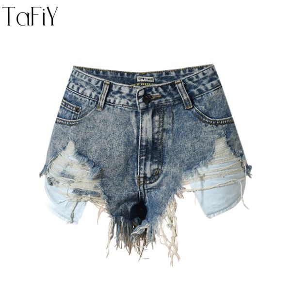 tafiy women jeans short vintage mini denim shorts high waist slim irregular hole jeans shorts washed tassel female, Blue
tafiy women jeans short vintage mini denim shorts high waist slim irregular hole jeans shorts washed tassel female, Blue