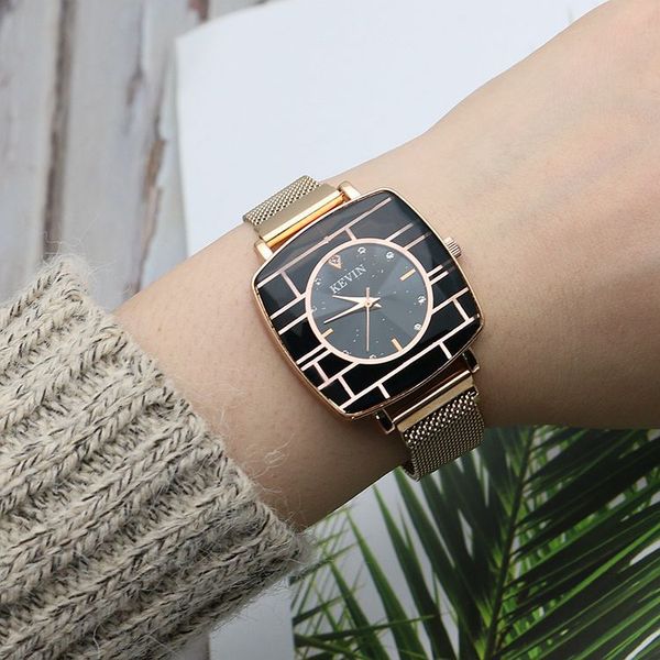 square luxury ladies bracelet watches creative magnetic quartz watch women milanese steel strap girls magnet clock montre femme, Slivery;brown
square luxury ladies bracelet watches creative magnetic quartz watch women milanese steel strap girls magnet clock montre femme, Slivery;brown