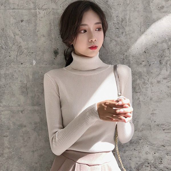 turtleneck sweater women knitted pullovers solid long sleeve winter clothes women plus size office lady girls sweaters, White;black
turtleneck sweater women knitted pullovers solid long sleeve winter clothes women plus size office lady girls sweaters, White;black