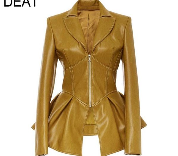 deat 2019 new turn-down collar full sleeves high waist zippers short pu leather jacket autumn and winter coat wj74616 y200101, Black;brown
deat 2019 new turn-down collar full sleeves high waist zippers short pu leather jacket autumn and winter coat wj74616 y200101, Black;brown
