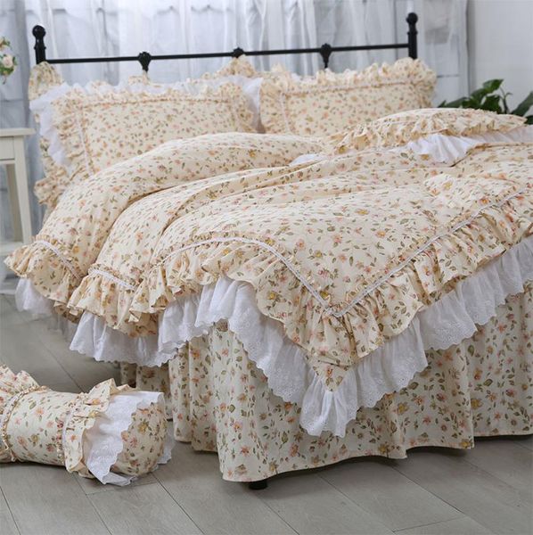 rustic flower bedding set girl,twin full king cotton vintage single double home textile bed skirt pillow case quilt cover
rustic flower bedding set girl,twin full king cotton vintage single double home textile bed skirt pillow case quilt cover