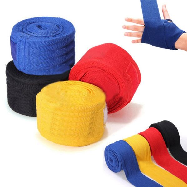 1 pair 2.5m boxing handwraps bandage punching hand wrap boxing training gloves training wrist protect fist punch, Black;red
1 pair 2.5m boxing handwraps bandage punching hand wrap boxing training gloves training wrist protect fist punch, Black;red