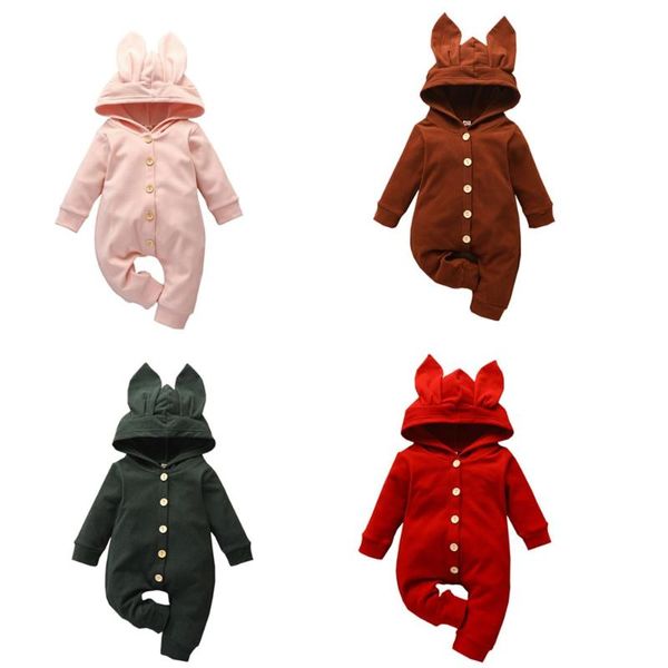 2020 new newborn baby boys girls long sleeve ears jumpsuit fashion cute hooded solid color jumpsuit casual, White
2020 new newborn baby boys girls long sleeve ears jumpsuit fashion cute hooded solid color jumpsuit casual, White