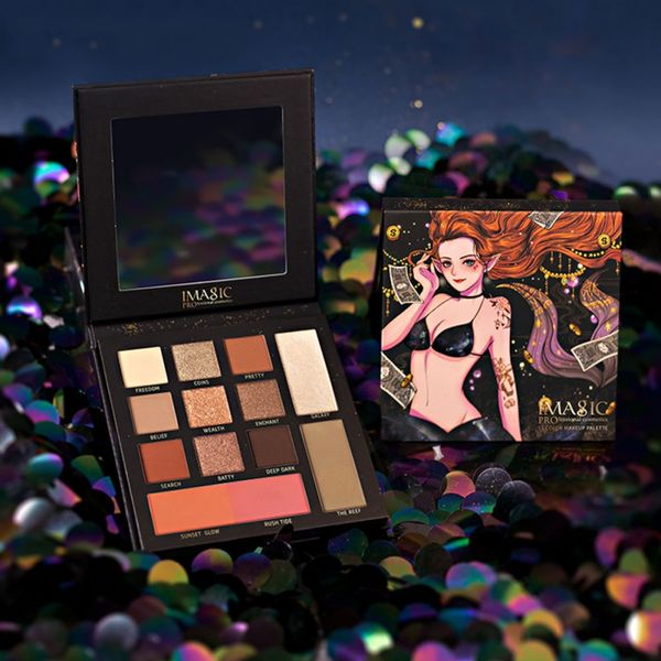 13 color matte pearlescent mixed eyeshadow disc high-gloss blush repair mermaid palette makeup palette a
13 color matte pearlescent mixed eyeshadow disc high-gloss blush repair mermaid palette makeup palette a