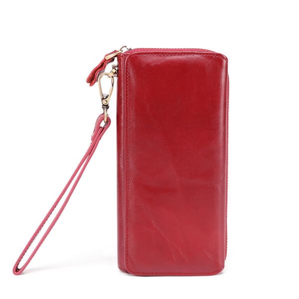 genuine leather women wallets zipper coin purse woman moneybags wallet money cards id holder bags purses pocket, Red;black
genuine leather women wallets zipper coin purse woman moneybags wallet money cards id holder bags purses pocket, Red;black