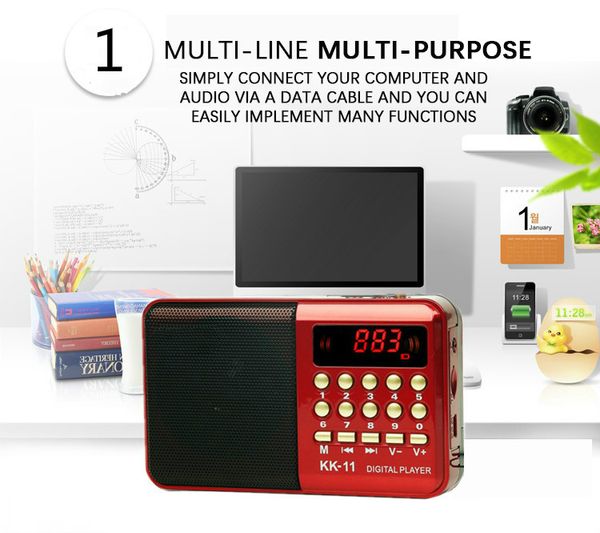 radio wireless speakers portable fm music player digital mini multifunctional sound recorder insert card radk11
radio wireless speakers portable fm music player digital mini multifunctional sound recorder insert card radk11