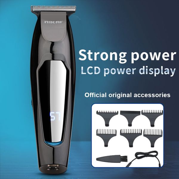 The new LCD digital display hair clipper oil head push white electric clippers hair salon special trimming and engraving small clippers
The new LCD digital display hair clipper oil head push white electric clippers hair salon special trimming and engraving small clippers