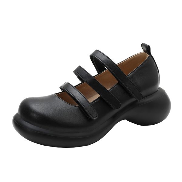 2020 autumn mary jane ladies leather shoes lolita retro platform shoes college japanese all-match high-heeled platform, Black
2020 autumn mary jane ladies leather shoes lolita retro platform shoes college japanese all-match high-heeled platform, Black