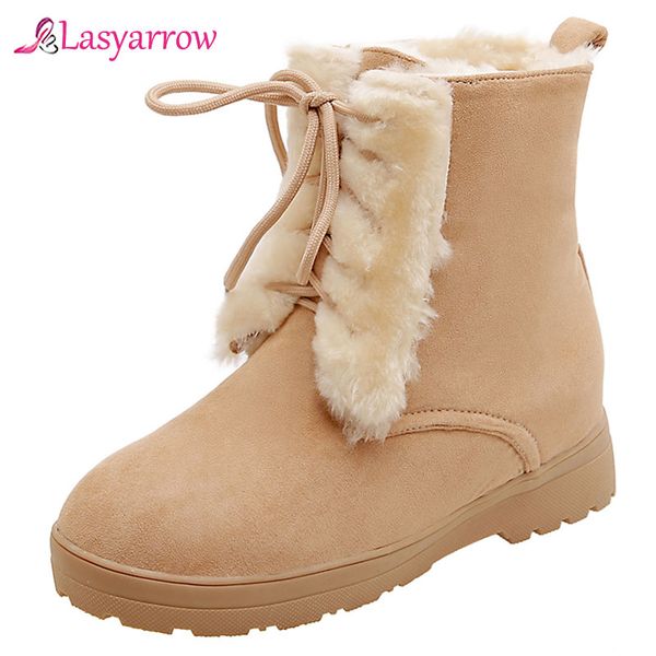 lasyarrow women boots warm fur ankle boots for women winter shoes fashion snow female winter flats booties, Black
lasyarrow women boots warm fur ankle boots for women winter shoes fashion snow female winter flats booties, Black