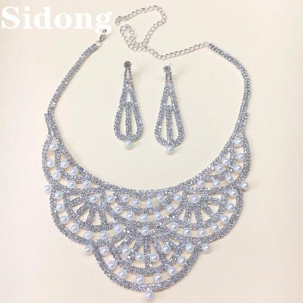 chokers fashionable style exaggerated necklace pearl crystal bridal wedding party gift set, Golden;silver
chokers fashionable style exaggerated necklace pearl crystal bridal wedding party gift set, Golden;silver