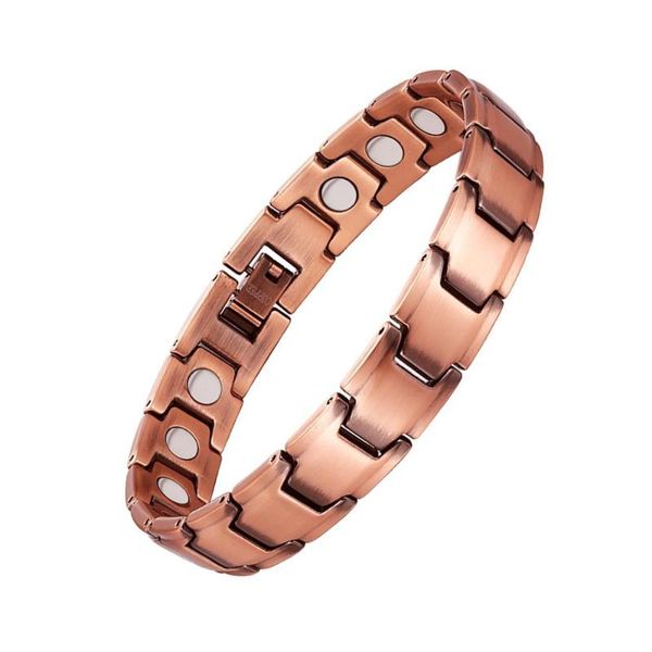 pure copper bracelet men energy germanium magnetic vintage bracelet hologram chain & link bracelets for men, Black
pure copper bracelet men energy germanium magnetic vintage bracelet hologram chain & link bracelets for men, Black