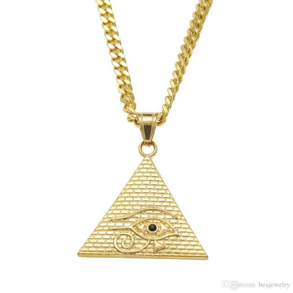 new arrival gold illuminati eye of horus egyptian pyramid with chain for men/women pendant necklace hip hop jewelry, Silver
new arrival gold illuminati eye of horus egyptian pyramid with chain for men/women pendant necklace hip hop jewelry, Silver