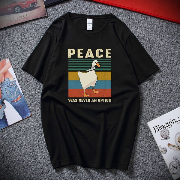 goose peace was never an option funny gaming gamer vintage men's t shirt leisure cool men t-shirts cotton tshirt
goose peace was never an option funny gaming gamer vintage men's t shirt leisure cool men t-shirts cotton tshirt