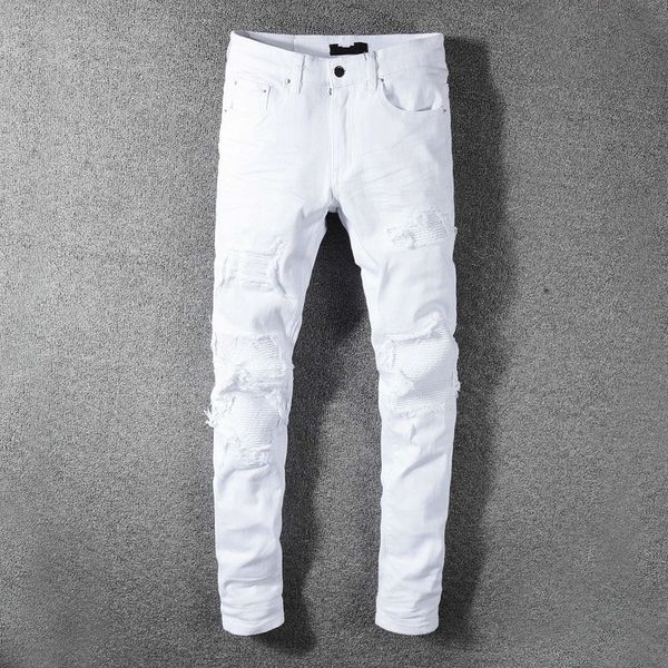 mens jeans classic hip hop pants stylist jeans distressed ripped biker jean slim fit motorcycle denim jeans hrej, Blue
mens jeans classic hip hop pants stylist jeans distressed ripped biker jean slim fit motorcycle denim jeans hrej, Blue