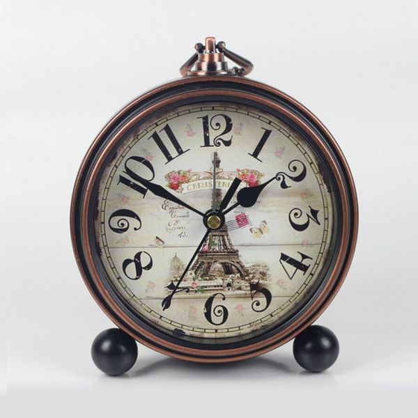 1pc retro style iron deskclock table ornament alarm clock for home living room vintage decoration
1pc retro style iron deskclock table ornament alarm clock for home living room vintage decoration