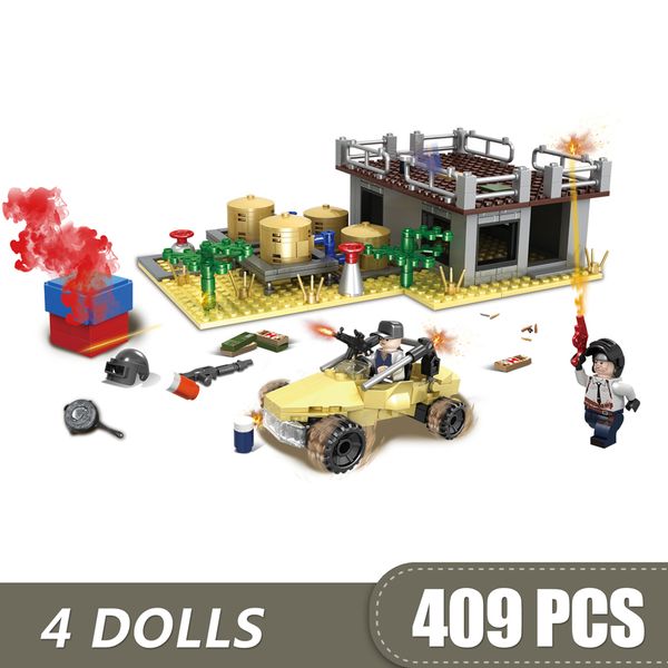 409pcs small building blocks compatible with legoe game pubg desert waterworks toys for children girls boys gift diy
409pcs small building blocks compatible with legoe game pubg desert waterworks toys for children girls boys gift diy