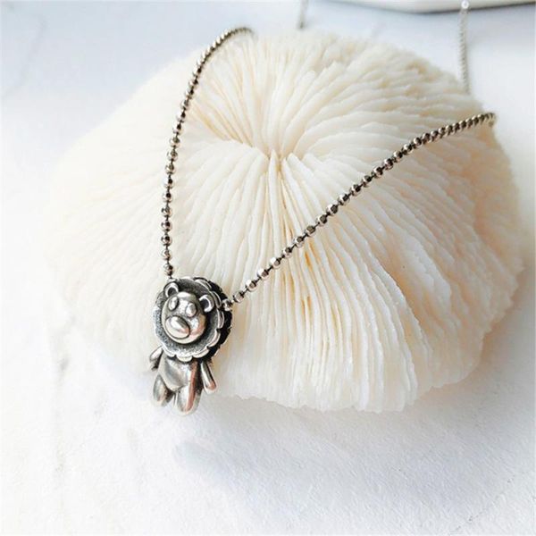 korean fashion cute beads chain lion pendant necklace for women girls party jewelry vintage retro personality animal necklace, Silver
korean fashion cute beads chain lion pendant necklace for women girls party jewelry vintage retro personality animal necklace, Silver