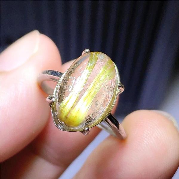 cluster rings 12x9mm genuine natural gold rutilated quartz adjustable ring crystal oval 925 sterling silver wealthy stone women, Golden;silver
cluster rings 12x9mm genuine natural gold rutilated quartz adjustable ring crystal oval 925 sterling silver wealthy stone women, Golden;silver