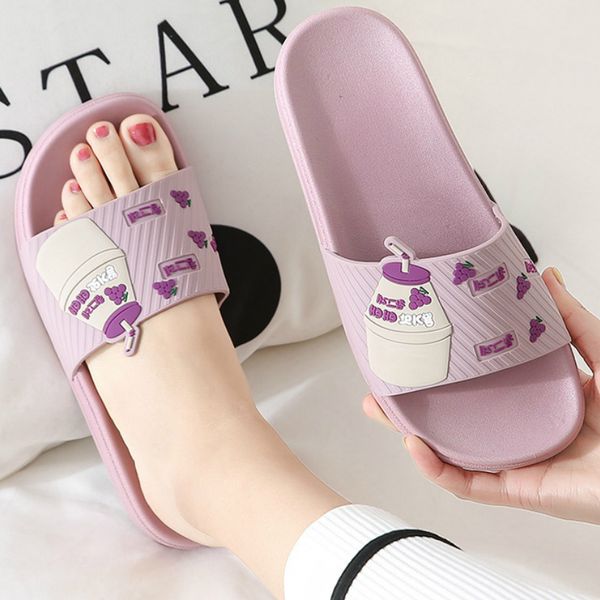 women slippers summer home indoor cute cartoon fruit milk bathroom non slip thick soft sole flat shower ladies shoes slides 2020, Black
women slippers summer home indoor cute cartoon fruit milk bathroom non slip thick soft sole flat shower ladies shoes slides 2020, Black