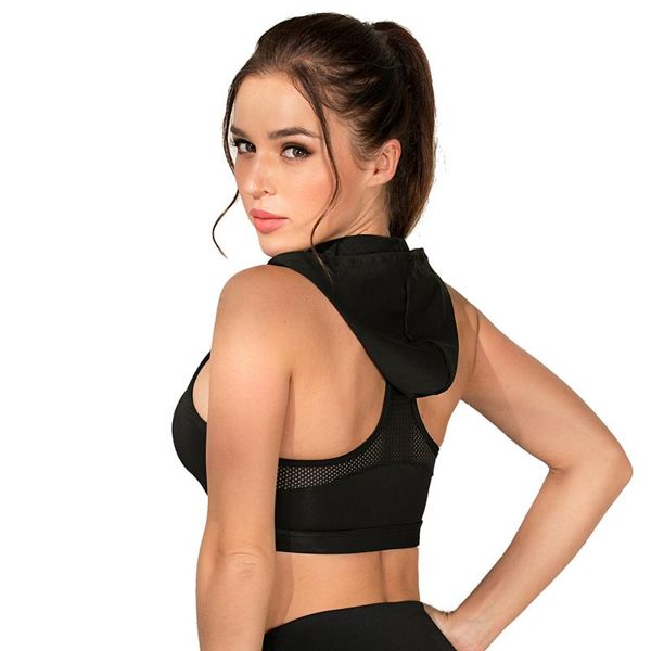 new arrival womens running vest hooded sports bra padded corsets gym sports vest womens tank bodybuilding fitness shirt, White;black
new arrival womens running vest hooded sports bra padded corsets gym sports vest womens tank bodybuilding fitness shirt, White;black