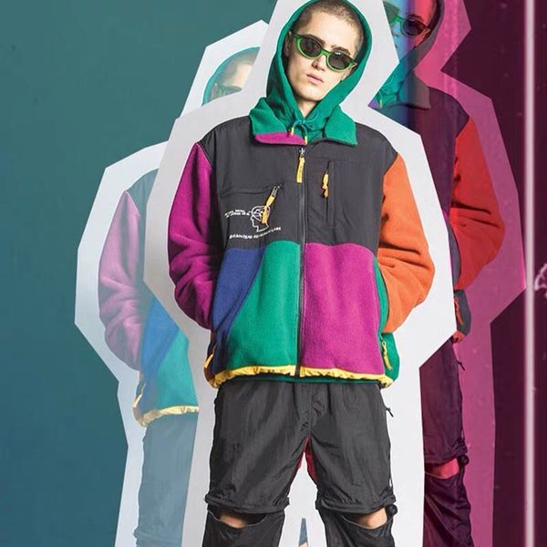 20fw european brain letter embroidery fleece jacket retro high street panelled coat couple women mens fashion jacket hfxhjk132, Black;brown
20fw european brain letter embroidery fleece jacket retro high street panelled coat couple women mens fashion jacket hfxhjk132, Black;brown