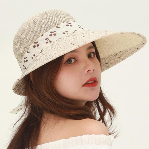 female sunhat with big visors shade cotton color mixing bow summer spring outdoor for vacation women 2020news, Blue;gray
female sunhat with big visors shade cotton color mixing bow summer spring outdoor for vacation women 2020news, Blue;gray