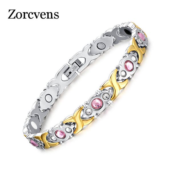 modyle zircon stone bracelet bangle for women magnets stainless steel health care jewelry, Black
modyle zircon stone bracelet bangle for women magnets stainless steel health care jewelry, Black