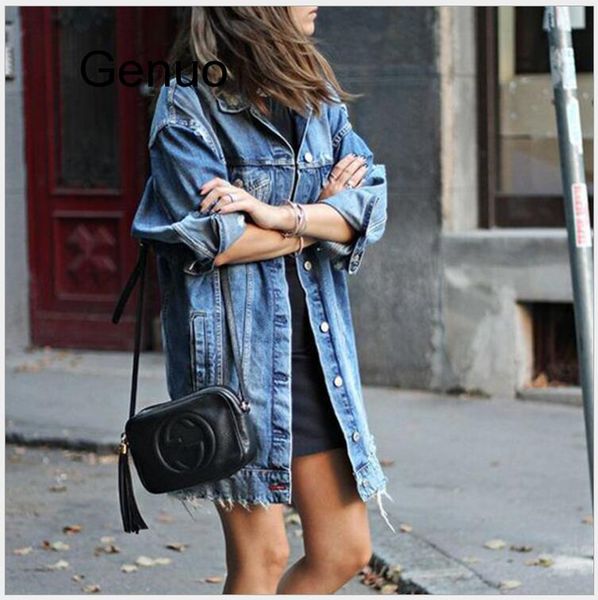 new denim jackets women hole boyfriend style jean jacket denim loose spring autumn jeans coats casacos feminino, Black;brown
new denim jackets women hole boyfriend style jean jacket denim loose spring autumn jeans coats casacos feminino, Black;brown