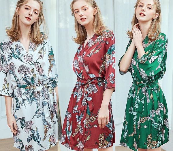 womens robes nightwear floral printed sleepwear nightdresses silk pajamas bridesmaids bride nightgowns summer dresses home wear77, Black;red
womens robes nightwear floral printed sleepwear nightdresses silk pajamas bridesmaids bride nightgowns summer dresses home wear77, Black;red