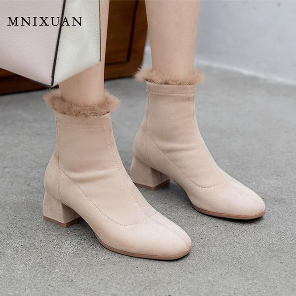 mnixuan fashion winter women shoes with fur ankle boots 2020 new square toe suede thick high heels ladies black booties
mnixuan fashion winter women shoes with fur ankle boots 2020 new square toe suede thick high heels ladies black booties