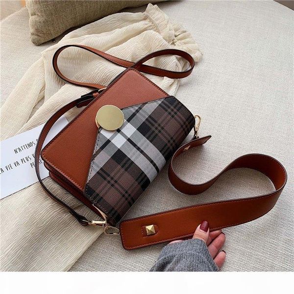 designer- korean version of a cross-body bag with wide shoulder straps and a small shoulder bag