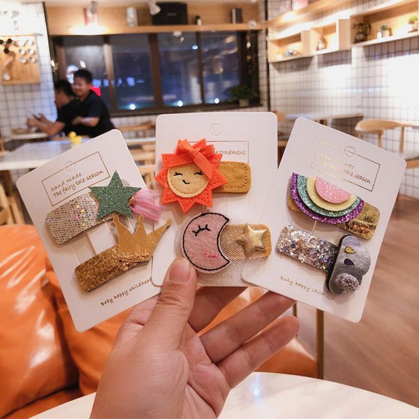 14sets ins fashion cute felt cartoon barrettes solid glitter tiaras star sun snap clips princess boutique hair accessories, Slivery;white
14sets ins fashion cute felt cartoon barrettes solid glitter tiaras star sun snap clips princess boutique hair accessories, Slivery;white