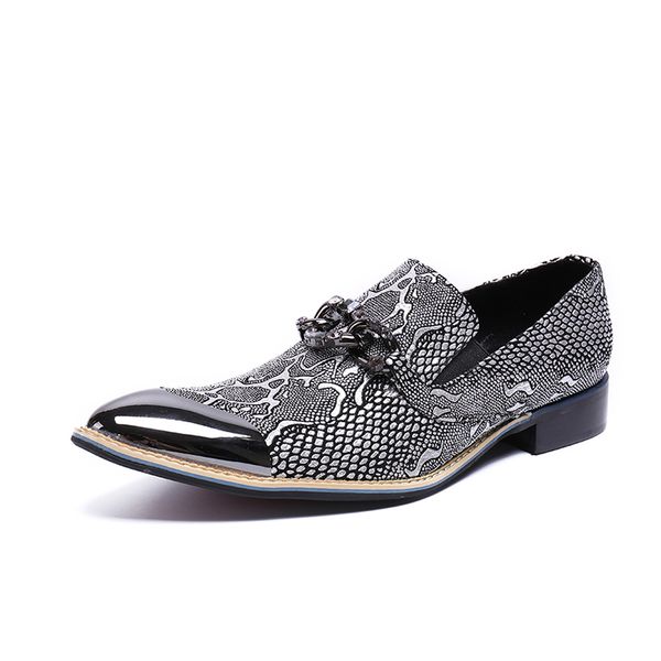 luxury design men oxford shoes pointed toe office shoes print patent leather business dress mens flats size 37-48, Black
luxury design men oxford shoes pointed toe office shoes print patent leather business dress mens flats size 37-48, Black