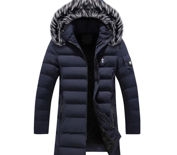 2019 newly fashion winter jacket men fur collar hooded long coat velvet warm parka men thick outwear casual windproof trench, Black
2019 newly fashion winter jacket men fur collar hooded long coat velvet warm parka men thick outwear casual windproof trench, Black